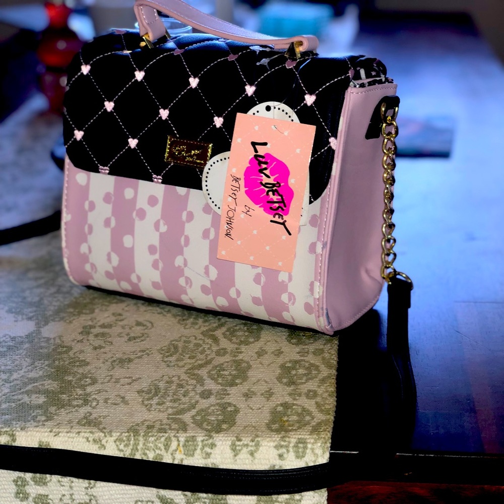 Betsy Johnson brand new purse pink